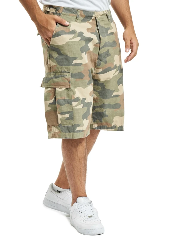 Brandit BDU Ripstop Shorts, Many Colours, Size S to 7XL - Light Woodland, XL