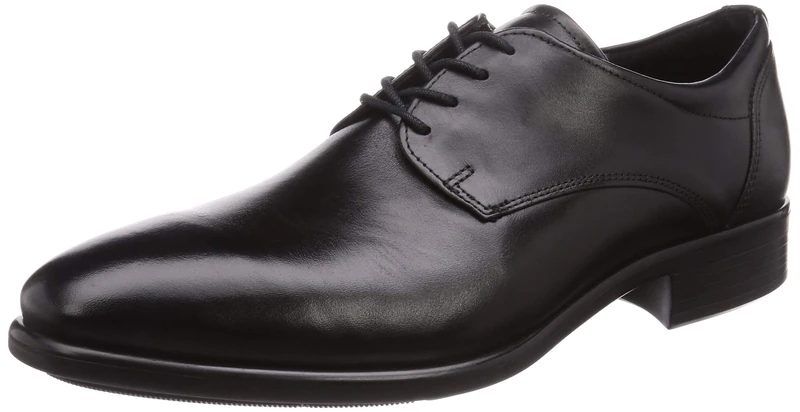 ECCO Men's Citytray Plain Toe Tie Oxford, Schwarz, 9/9.5 UK