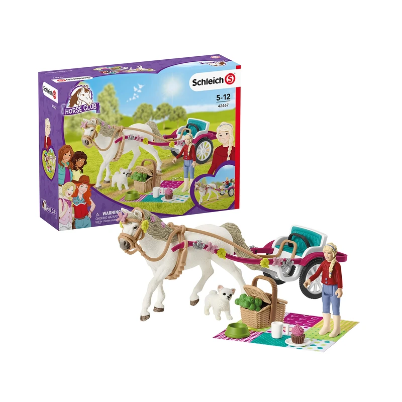 SCHLEICH 42467 Small Carriage for the Big Horse Show Horse Club,6.6 x 19 x 24.5 cm - Image 1