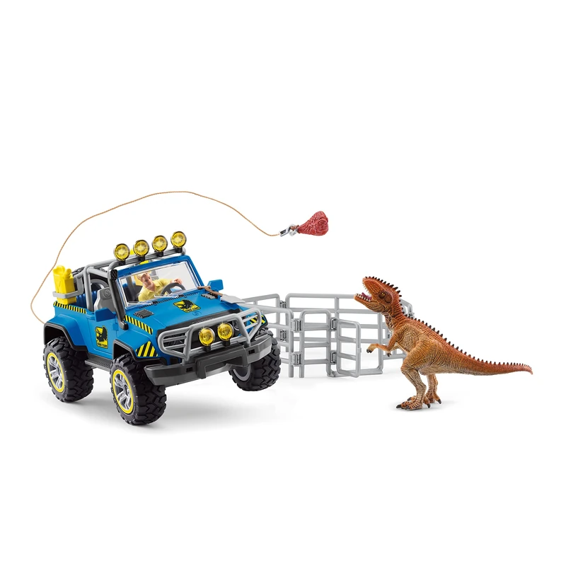 SCHLEICH 41464 Off-road Vehicle with Dino Outpost Dinosaurs Multi