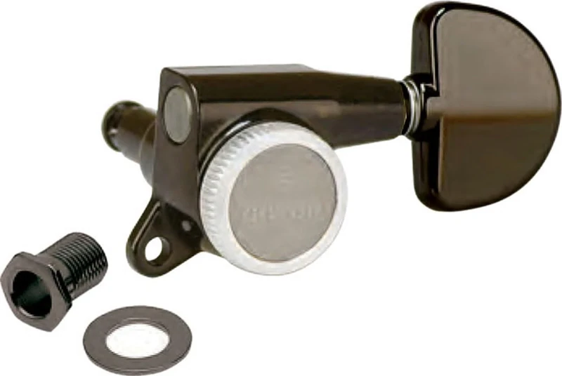 Gotoh® SG381 MG-T Guitar Machine Heads 1 Set Locking Machine Heads for Electric Guitar 3 Left / 3 Right 1:16 Gear Ratio Finish: Black