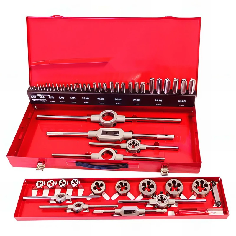 King Tony 13954MQ Caja De Machos De Roscar E Hileras for DIYers & Professionals, Built for Repair, Installation and Workshop tasks, 54 Pieces - Image 1