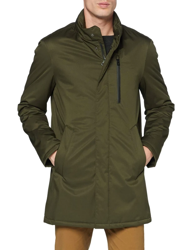 Bugatti Men's 633400-69018 Raincoat, Olive, 48