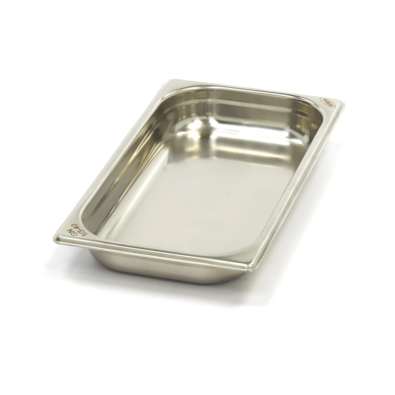 Gastronorm container made of stainless steel 1/3GN, 40 mm, 325 x 176 mm.