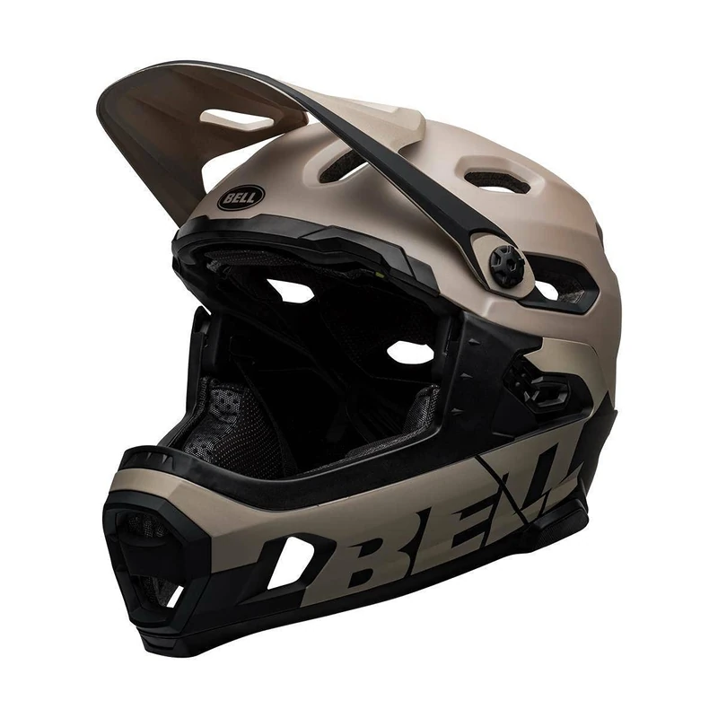 Bell Super DH MIPS MTB Helmet, Matt/Gloss Sand/Black, L 58-62cm