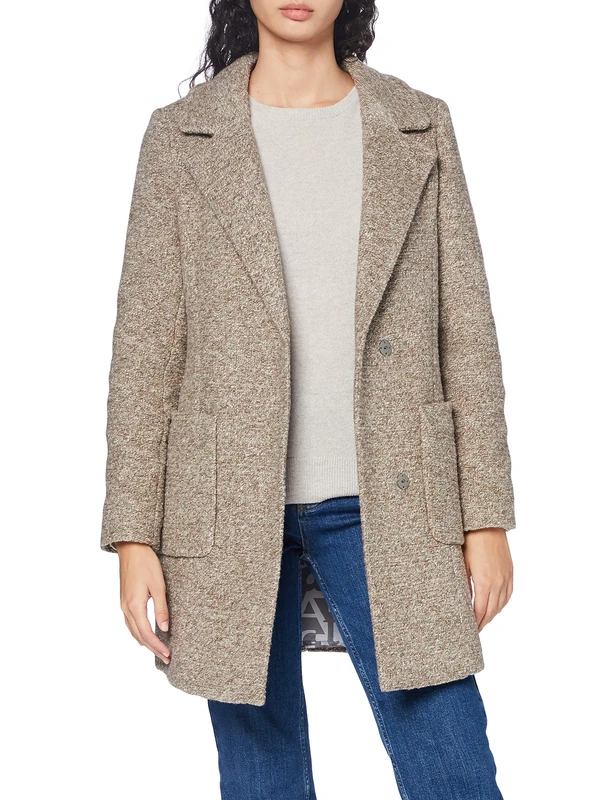 Bugatti Women's 661800-64009-50 Wool Blend Coat, Beige, 36