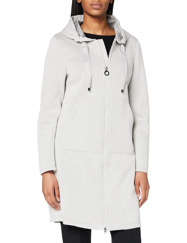 Bugatti Women's 661300-64051-20 Wool Blend Coat, Ecru, 38