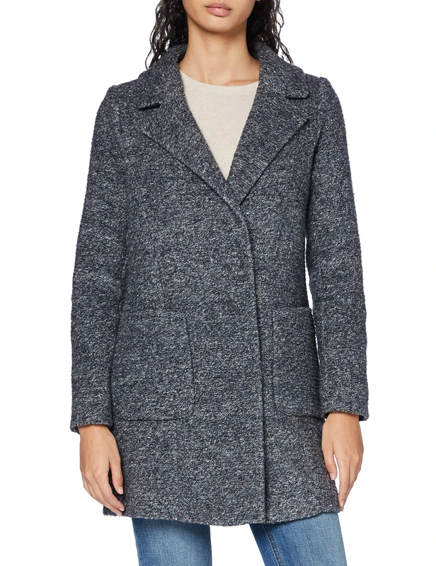 Bugatti Women's 661800-64009-380 Wool Blend Coat, Marine, 38