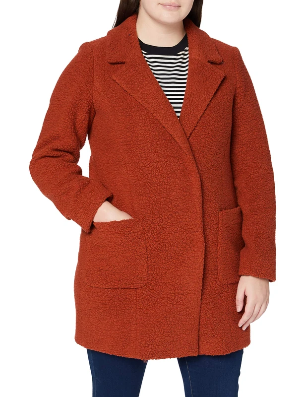 Bugatti Women's 661800-64024-670 Wool Blend Coat, Orange, 36