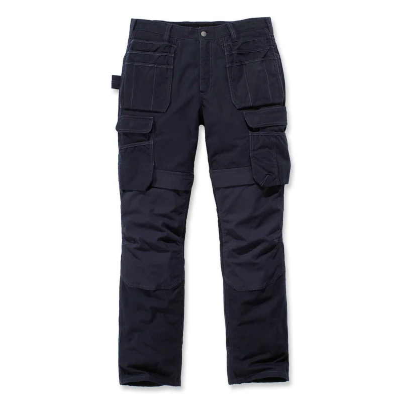 Carhartt Steel Rugged Flex Relaxed Fit Doppelfront-Cargo-Arbeitshose mit Mehreren Taschen, Herren, Blau, W40/L28
