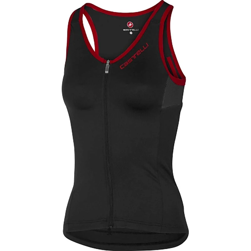 CASTELLI Solar Women's Sports Bra Top Black/Red - Image 1