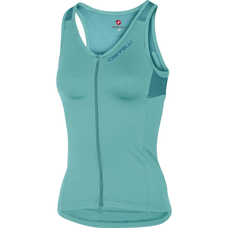 CASTELLI Solare Women's Sports Bra Top, Light Turquoise/Marine Blue, XS