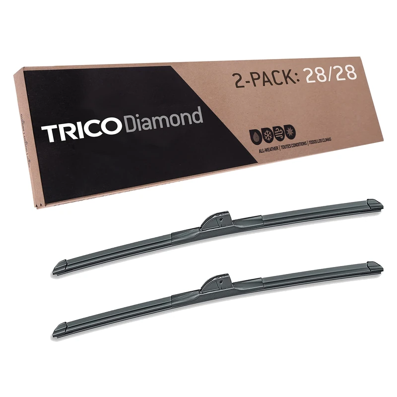 Trico 25-28281 Black High Performance Premium Beam Wiper Blades - 28"+ 28" (Pack of 2)