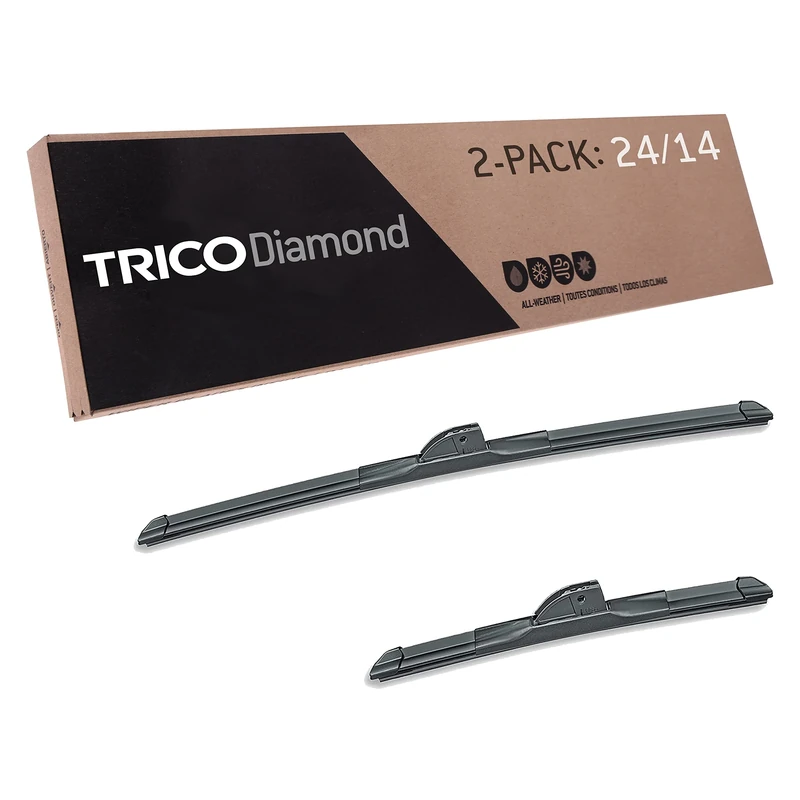 TRICO Platinum 24 Inch & 14 inch pack of 2 High Performance Automotive Replacement Windshield Wiper Blades For My Car (25-2414)