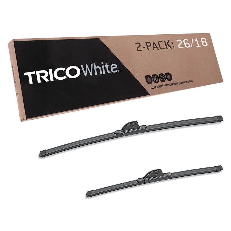 TRICO White 26 Inch & 18 Inch Pack of 2 Extreme Weather Winter Automotive Replacement Windshield Wiper Blades for My Car (35-2618)