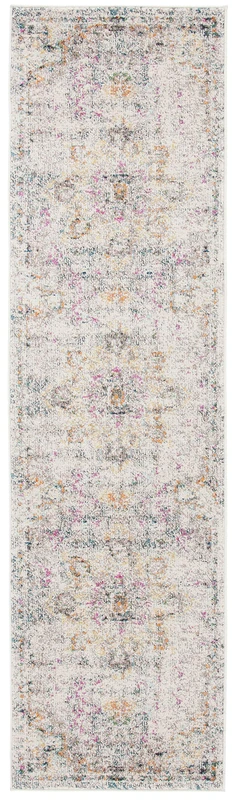 Safavieh Distressed Rug for Living Room, Dining Room, Bedroom - Madison Collection, Short Pile, in Grey and Gold, 76 X 183 cm