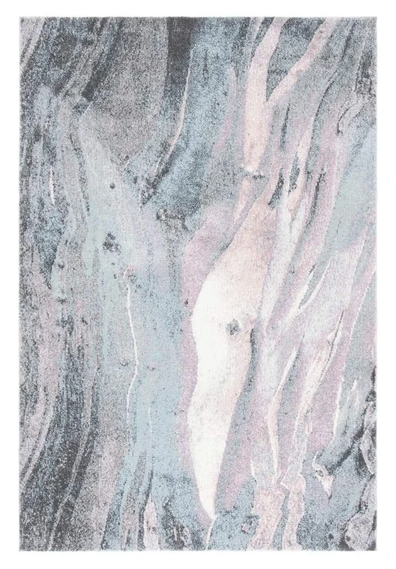 Safavieh Abstract Indoor Woven Rectangle Area Rug, Glacier Collection, GLA126, in Pink / Blue, 79 X 152 cm for Living Room, Bedroom or Any Indoor Space