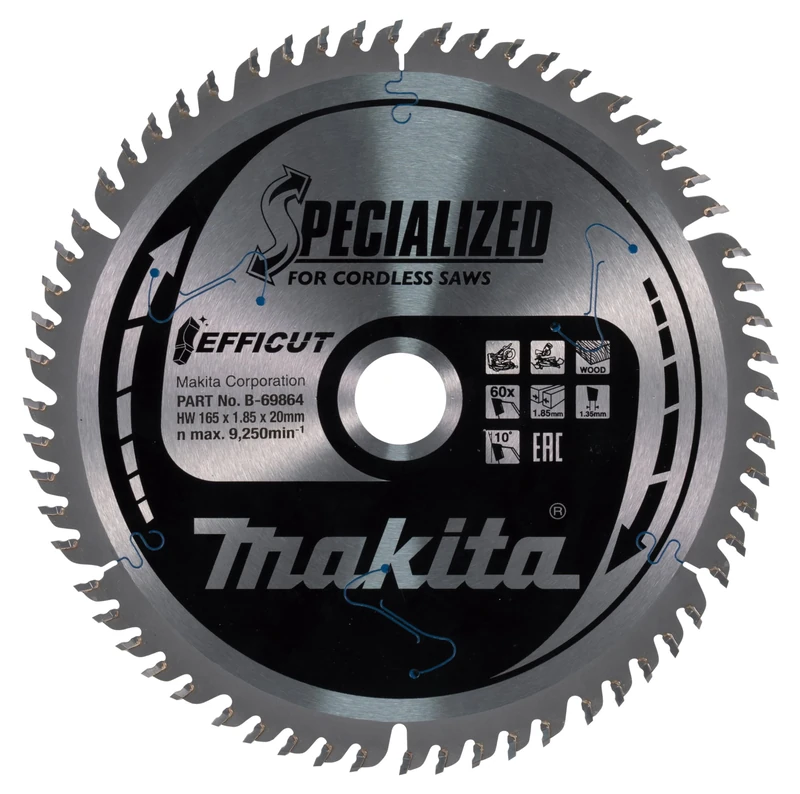 Makita B-69864 TCT Efficut Saw Blade 165x20x60T