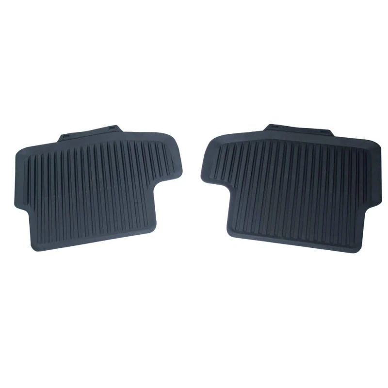 Audi 8W7061511D041 Rubber Floor Mats 2 x Rear Rubber Mats All Weather Mats Black Convertible Only without Fixings
