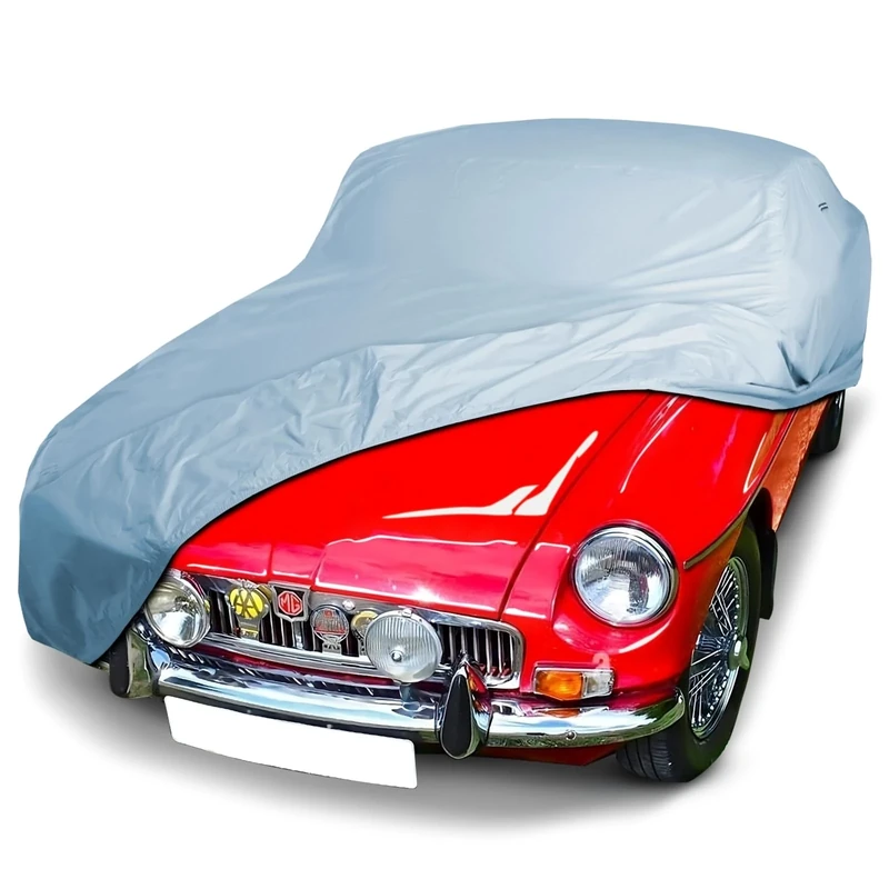 iCarCover Premium Car Cover for 1962-1974 MG MGB Roadster Waterproof All-Weather Rain Snow UV Sun Hail Protector for Automobiles, Automotive Accessories Full Exterior Indoor Outdoor Car Cover