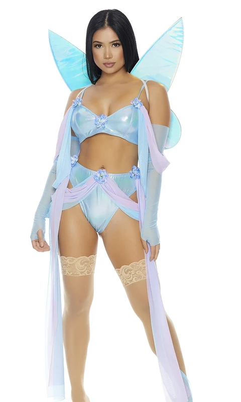 Forplay 550320 Dust Fairy Costume Santa Claus Adult Sized, Blue, S/M - Image 1