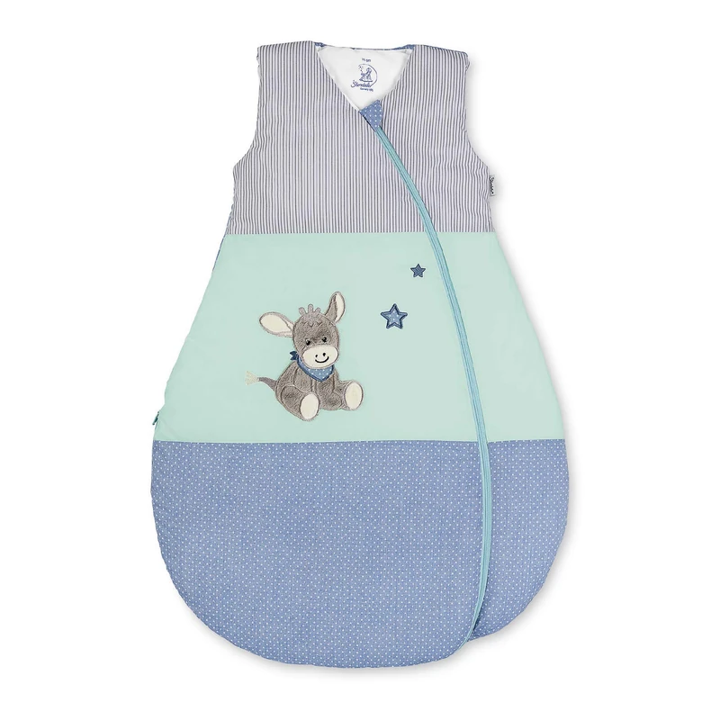 Sterntaler Emmi Donkey Functional Sleeping Bag All Year Round Heat Control Zip 100 cm Blue/Multi