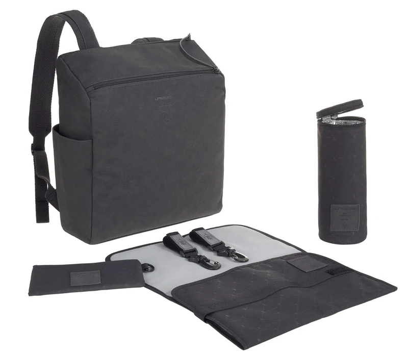 Lässig Baby Nappy Changing Backpack Diaper Bag with Accessories/Tender Backpack, Anthracite