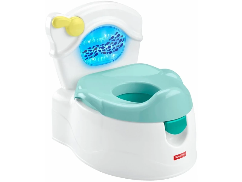 Fisher-Price Sea Me Flush Potty - Sounds Only Edition, training chair with sounds and lights for infant and toddler, GWD37