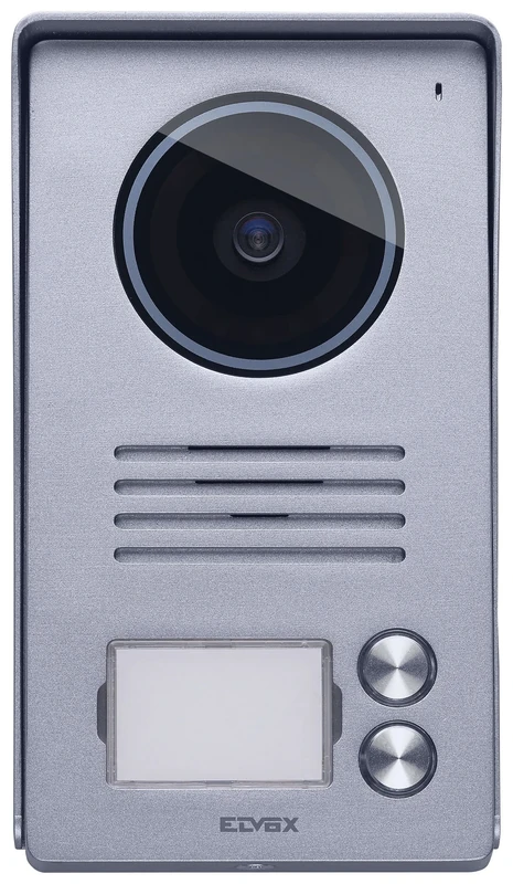 Vimar 40921.P2 Two-Button Audio/Video Entrance Panel for LCD 7in Hands-Free Video entryphone, with Rainproof Cover, for Surface mounting, Elvox Door Entry