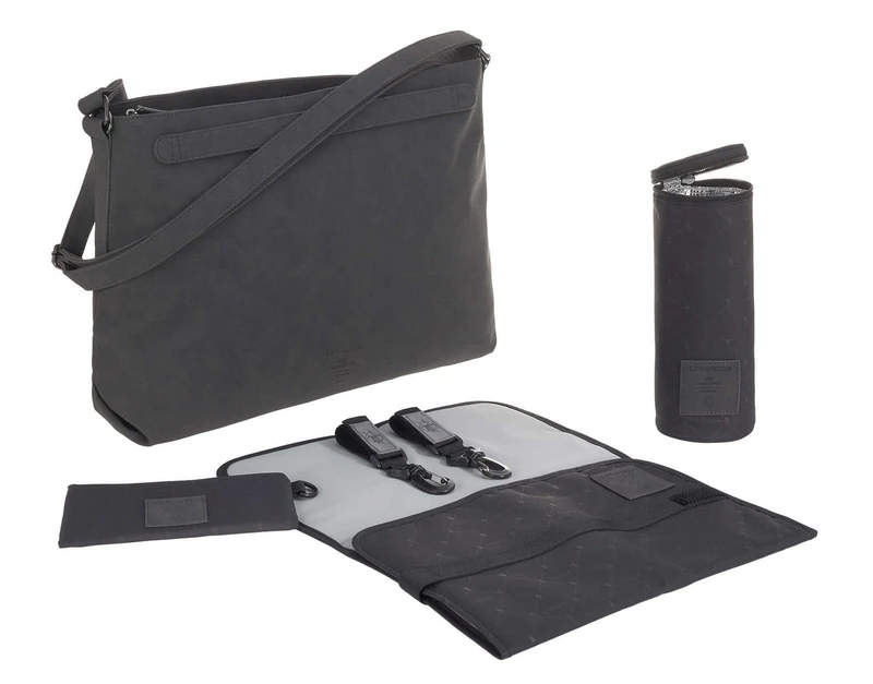 Lassig Baby Nappy Changing Bag - Anthracite Diaper Bag