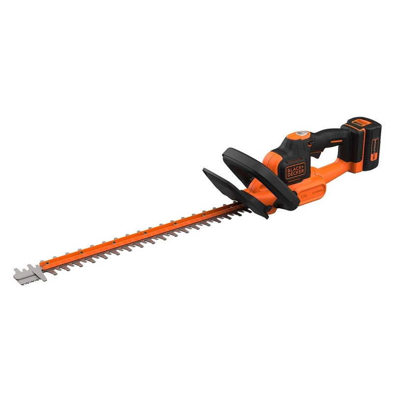 Black+Decker BCHTS3625L1-QW Heckenschere (36V, 2.5 Ah, 55 cm Messerlänge, mit Antiblockierfunktion, 22 mm Schnittstärke, ideal für größere Hecken, inkl. Akku und Ladegerät), Orange/Schwarz