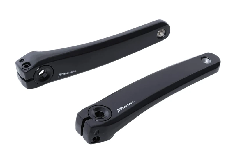 Miranda E Bike Cranks (pair) Suitable for Shimano E8000 System. 150mm. Black
