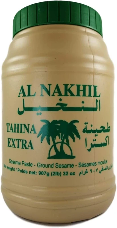 Tahina Tahini Ground Sesame Seeds Oil Paste Al Nakhil 100% Natural 907g