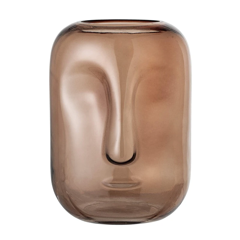 Bloomingville Brown vase, glass