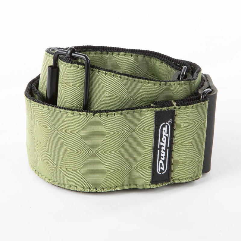 Dunlop Strap Guitar Jacquard Hexagon Echo Olive