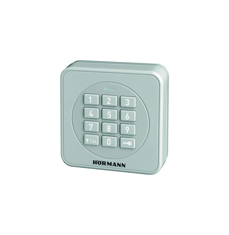 Hörmann Wireless Code Button FCT3-1 BS (868 MHz, for Controlling up to 3 gate Drives, Illuminated Keyboard, Colour RAL 7040) 4511856, Gray, info@hoermann.de