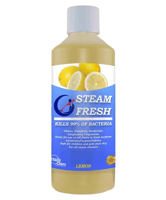 STEAM CLEANING DETERGENT SOLUTION - CLEANER FLUID FOR ALL MACHINES - 500ml to 1L (500ml, Lemon Fresh)