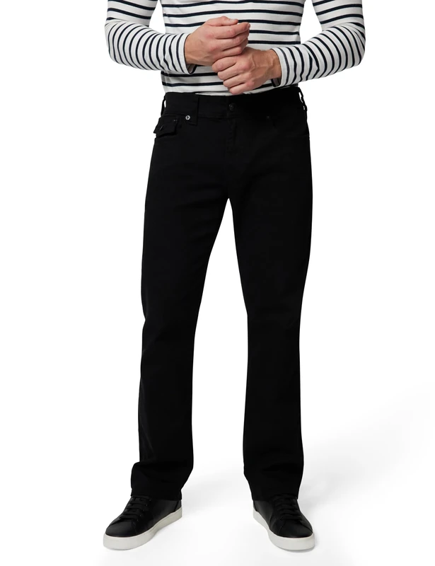 True Religion Men's Ricky Flap Straight Jeans - Black 33x32