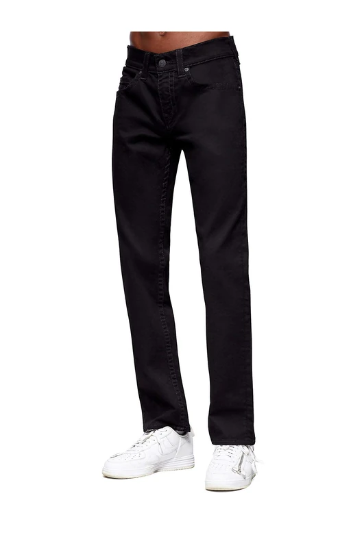 True Religion Men's Geno Slim Fit Straight Leg Jean, 2sb Body Rinse Black, 32