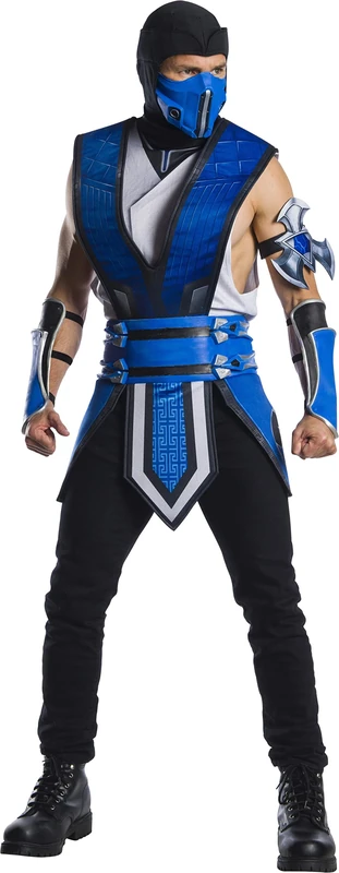 Rubies Men's Mortal Kombat 11 Sub Zero Costume Adult Sized, Shown, Default