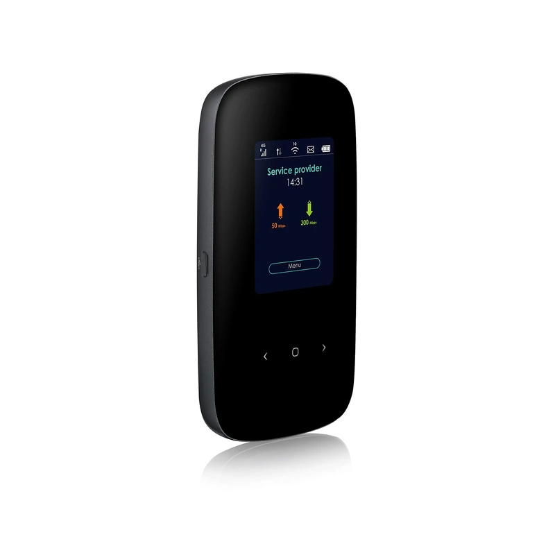Zyxel 4G LTE-A Mobile WiFi Hotspot, Up to 300 Mbps Download Speed, Share Dual-Band WiFi to 32 Devices, All-Day Battery Life [LTE2566-M634] - Image 1