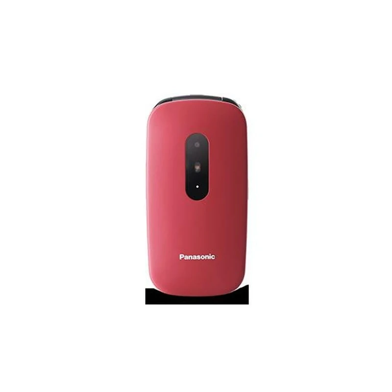 Panasonic KX-TU446EXR Senior Mobile Phone to Open without Contract (SOS Emergency Call Button, Shockproof, Voice Amplifier, Large Separate Buttons, Large Font and Number Display) Wine Red