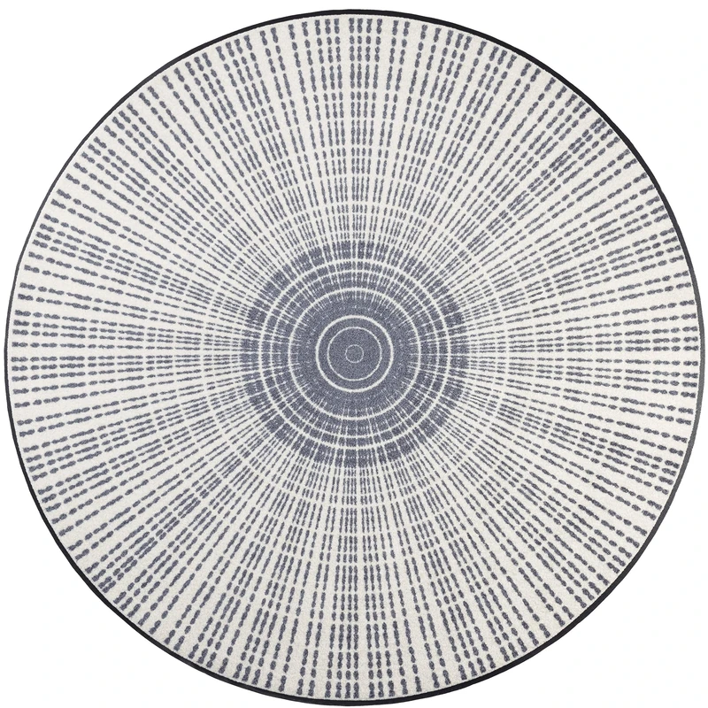 Wash+Dry Doormat Cascara Grey 145 x 145 cm, Washable for Indoor and Outdoor Use, Grey