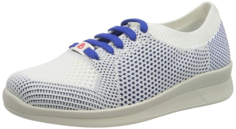 Berkemann Women's Eila Trainers, White Blue, 8.5 UK