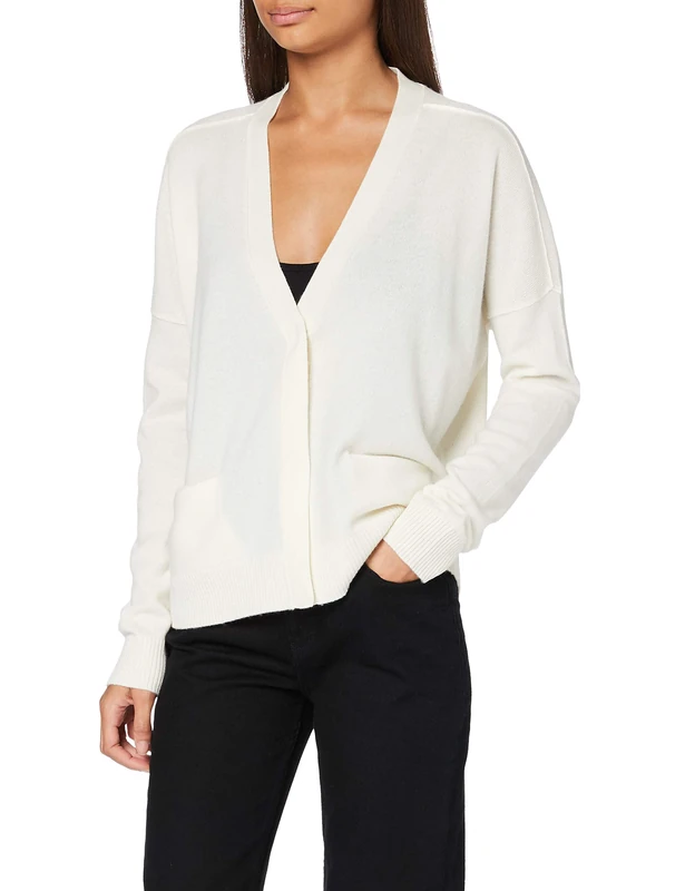 BOSS Women's C_fabula Cardigan Sweater, Open White118, X-Small