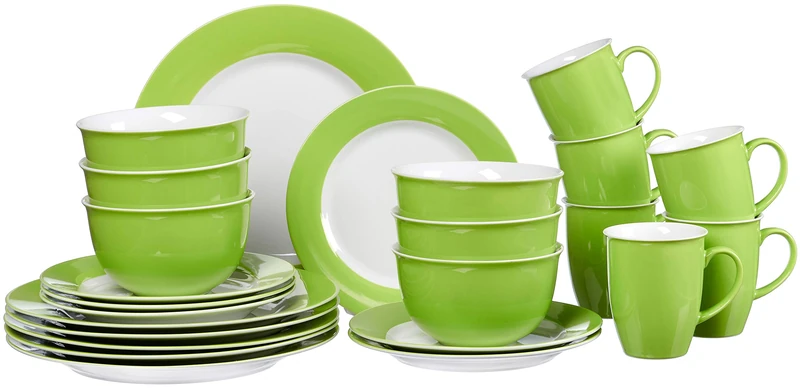 Ritzenhoff & Breker Kombiset Doppio 24-Piece Green, Porcelain