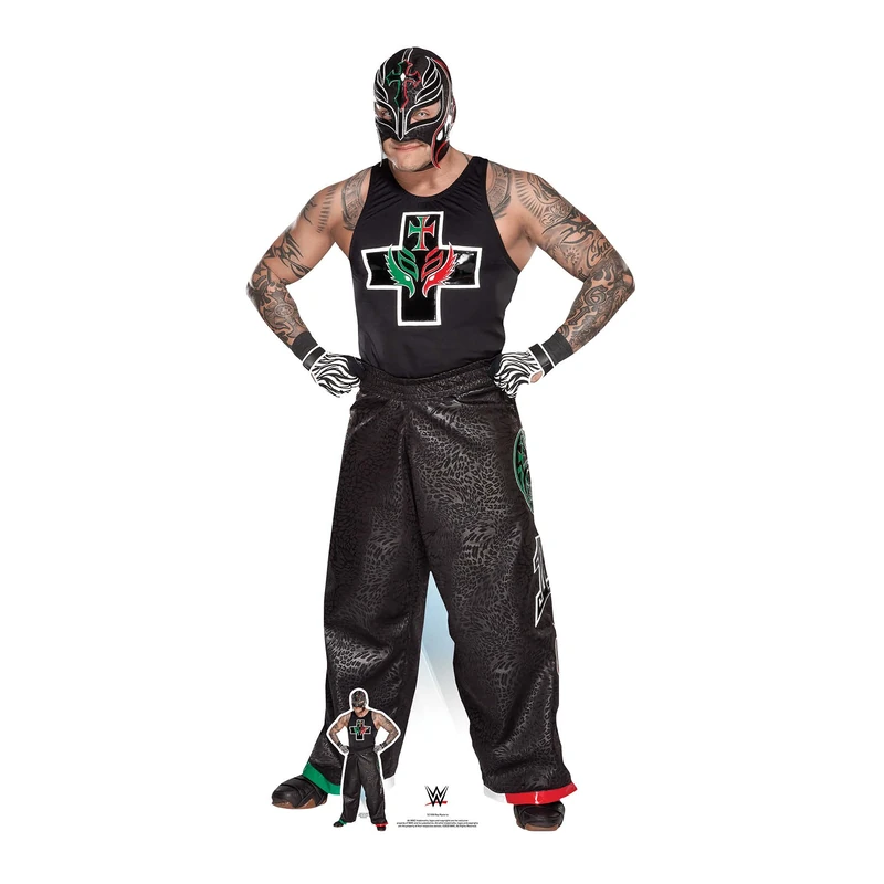 Star Cutouts SC1508 WWE Rey Mysterio Ultimate Edition Lifesize Cardboard Cutout – Masked Wrestling Party Decoration & Fan Display
