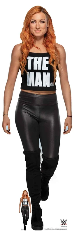 Star Cutouts SC1520 WWE Becky Lynch “The Man” Lifesize Cardboard Cutout – Wrestling Party Decoration, Event Display & Fan Gift - Image 1