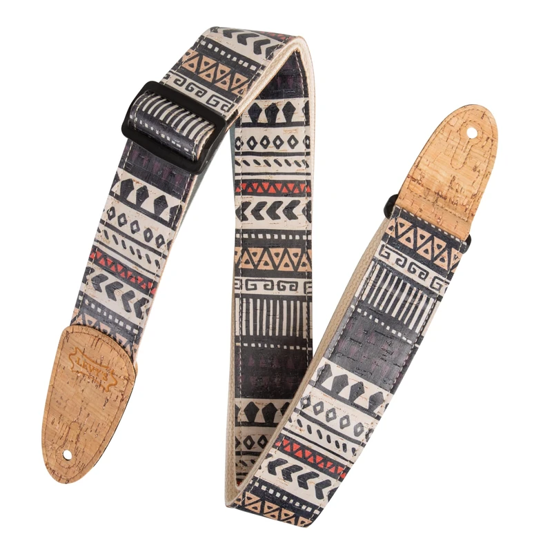 Levy's MX8-002 Natural Cork on Natural Cotton Webbing w Cork Ends 2" - Zanzibar