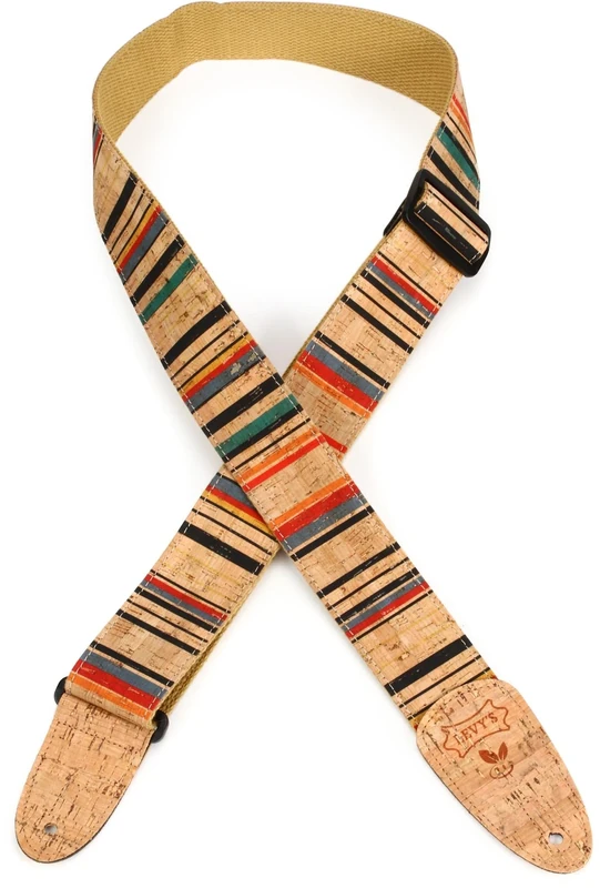 Levy's MX8-003 Natural Cork on Tan Cotton Webbing w Cork Ends 2" - Nantucket